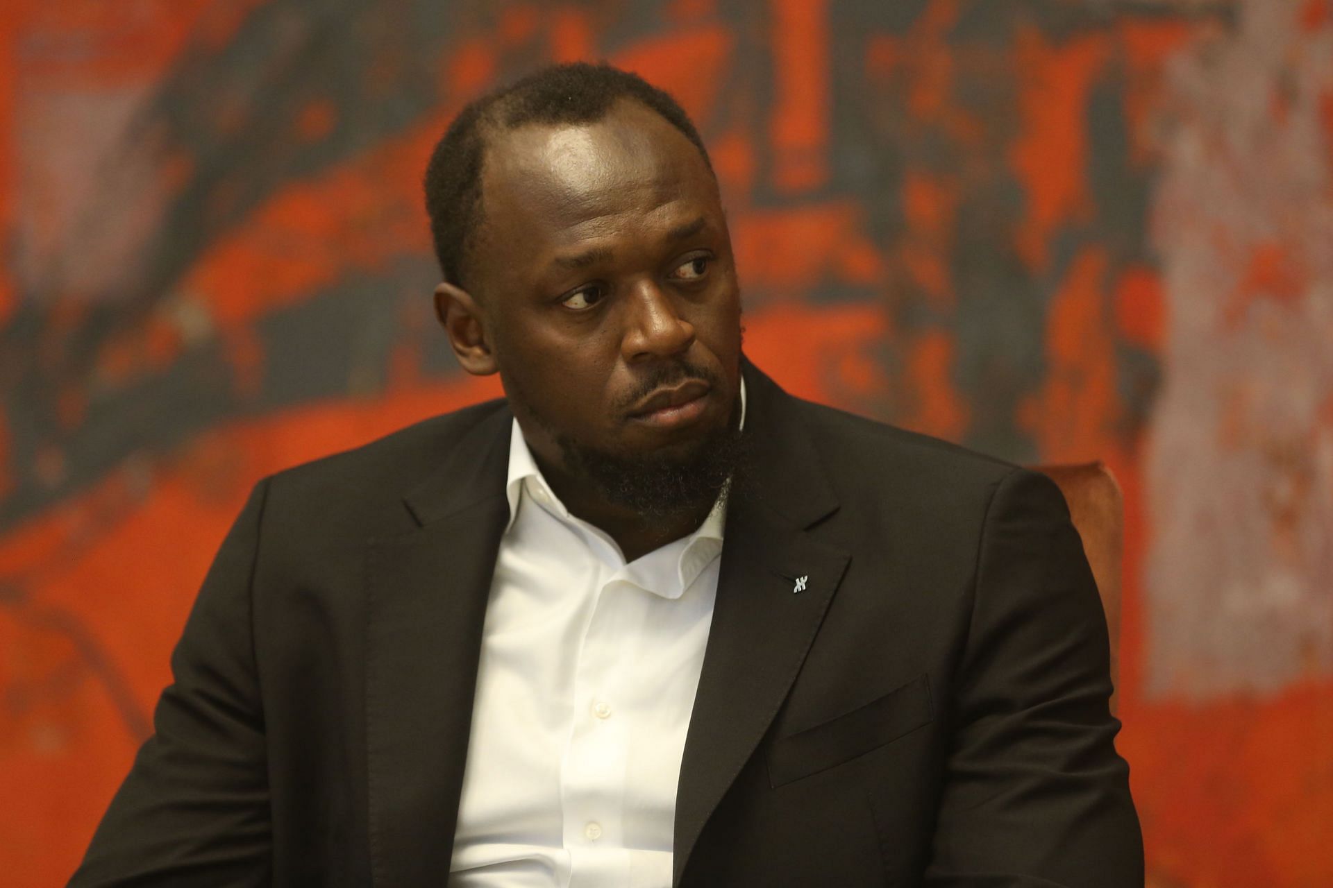 Usain Bolt after being named official ambassador of EXPO 2027 in Belgrade, Serbia (Photo via Getty Images)